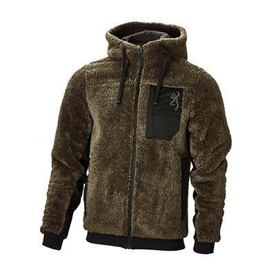 SWEATSHIRT WARM, SNAPSHOT SHERPA, GREEN, XL