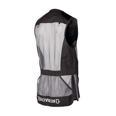SHOOTING VEST, PROSPORT, LEATHER, GREY, M