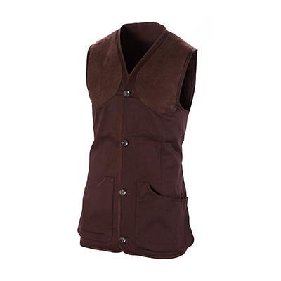 VEST, NORFOLK, DARK BROWN, M