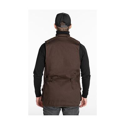 VEST, NORFOLK, DARK BROWN, M
