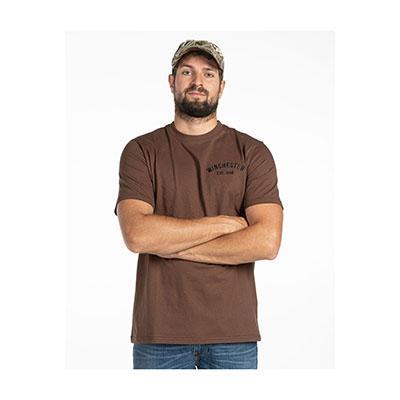 T SHIRT, SS, COLOMBUS, BROWN, L
