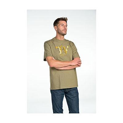 T SHIRT, SS, SPRINGER, KHAKI, M