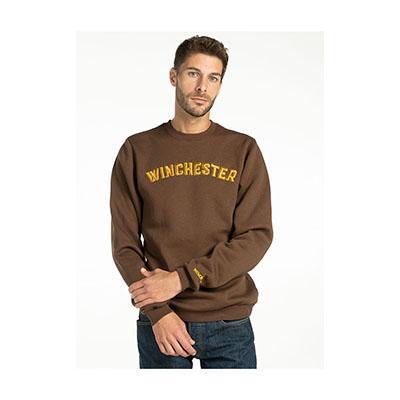 SWEATSHIRT, FALCON, CREW NECK, BROWN, M