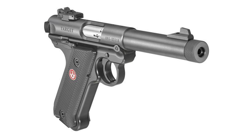 RUGER PISTOLE MARK IV TARGET .22 LR 5,5/13,97CM BLUED