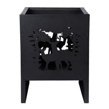 QUADRATISCHER FEUERKORB HIRSCH 30X30X40 tűzrakó hely