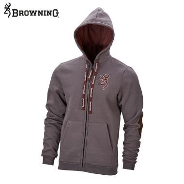BR. SWEATSHIRT ZIP, SNAPSHOT, GREY GR.S