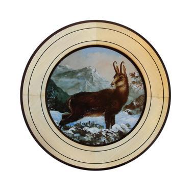 HOLZEHRENSCHEIBE 34/26CM GAMS