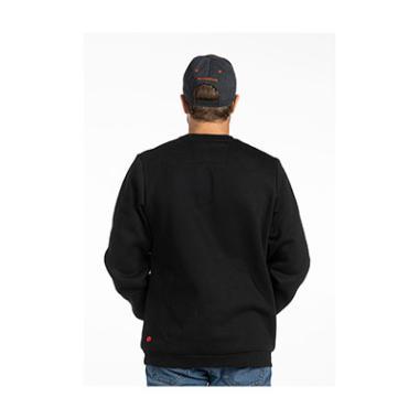 SWEAT SHIRT, FALCON, CREW NECK, BLACK, XL