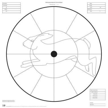 DJV-lőlap nyúl A18
