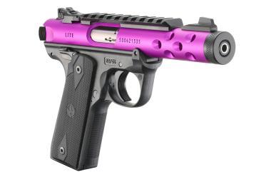 RUGER PISTOLE MARK IV 22/45 LITE .22 LR 4,4/11,18CM LILA ANODIZED 1/2-28