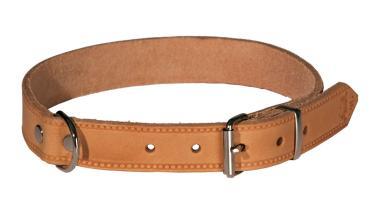 Kutya nyakörv natúrbőr  40 cm
