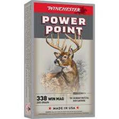 Winchester,338WM,POWER POINT,200gr,20/200