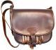 Bőr vadásztáska barna színű, fácán aggatékkal
