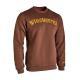 SWEATSHIRT, FALCON, CREW NECK, BROWN, M