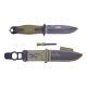 KNIFE, IGNITE FIXED, BLACK GREEN, 10cm