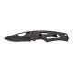 KNIFE, ALPHA FOLDING, BLACK, 6CM